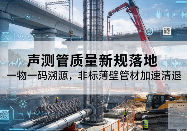 镇海声测管质量新规落地，一物一码溯源，非标薄壁管材加速清退