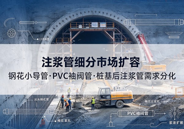 镇海注浆管细分市场扩容，隧道钢花小导管、PVC 袖阀管、桩基后注浆管需求分化